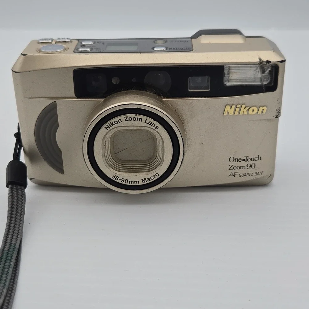 Vintage Nikon One Touch Zoom 90 35mm Quartz Date Point & Shoot Film Camera